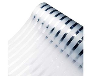 Zindoo Window Films Privacy Non-adhesive Office Glass Stripe Film Static Cling Privacy For All Kinds of Smooth Glass Surface Window Sticker 44.5 X 200CM