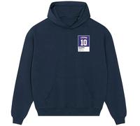 Zinedine Zidane 10 Football Shirt Frame Men's Hoodie - Navy / S
