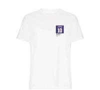 Zinedine Zidane 10 Football Shirt Frame Men's T-Shirt - White / S