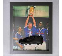 Zinedine Zidane Signed France Boot - Framed