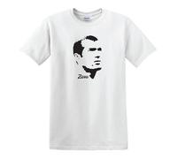 Zinedine Zidane Zizou Che Guevara Style Football Legend French Icon Heavy Cotton t-Shirt White