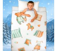 Zinello Design Cooling Blanket Kids - Summer Blanket FrostWeave Q-Max >0.4 Vintage Toys Design Throw Blanket Breathable Baby Cooling Single (150x200cm (59x79in))