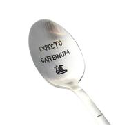 ZINELLO Design - “Expecto Caffeinum” Engraved Coffee & Dessert Spoon | 18/10 Stainless Steel, Wizard-Themed Gift, Elegant Gift Box, Dishwasher Safe