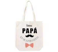Zinello Design Tote Bag Future Dad Gift Baby Shower - 100% Cotton Survival Kit - Gift Father Personalised Original Man