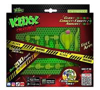 Zing KLiXX Cobra - Stop Frame Animation and Fidget Toy with 200 Points of Articulation, Click Connect Fidget Animate - Green