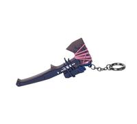 Zing Pop Shop Cyberpunk 2077 Agaou Axe - 3D PVC Keychain | Officially Licensed Collectible, Miniature Replica, Carabiner Clip, Gaming Merch, Edgerunners, Night City Gear