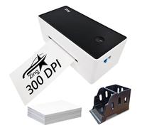 Zing® Pro Series 300 DPI Direct Thermal Label Printer High Speed/Resolution 150mm/s 4x6 UK Support Line - Compatible with Amazon, Royal Mail, eBay, DHL, Fedex, UPS, Hermes, Etsy, Shopify MAC & Windows
