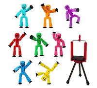 Zing Stikbot 8 Solid Pink/Yellow/Light Blue/Green/Dark Blue/Purple/Orange/Red Color and Red Tripod (TST888SCTP)