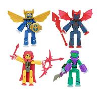 Zing StikBot Legendz Series 1 - Includes Valor, Ruebell, Dominus and Raze Oni - Collectible Action Figures and Accessories, Stop Motion Animation, Ages 4 and Up