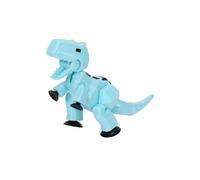 Zing Stikbot MEGA Dino Carnotaurus Single (Ice Blue), 6" Long x 3" Tall StikBot, Create Stop Motion Animation, Age 4+