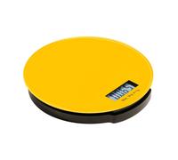 Zing Yellow Glass Round Kitchen Scale 2kg For Kitchen Cooking Baking Tool New