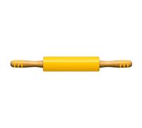 Zing Yellow Silicone Non-stick Cylindrical Rolling Pin Ideal Tool Cooking Baking
