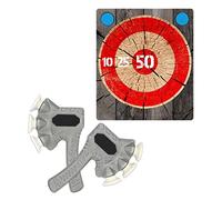 Zing Zax, Soft and Safe Foam Throwing Axes, Includes 2 Zaxes and 1 Target, Great Indoor or Outdoor Target Game for Friends and Family