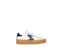 Zinger Lift Lace Up Platform Sneaker White/Black Skechers White 2