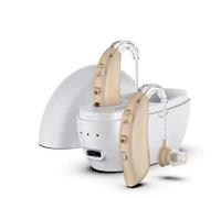 ZINGLE Digital Hearing Amplifier, Rechargeable, Behind The Ear PSAP with Charging Dock, 2-Pack