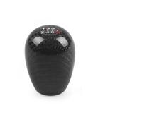 Zingoi Ergonomic Shift Handle Racing Real Carbon Fiber Gear Shift knob Manual Transmission Shifter Lever Knob Round Ball Shape Handle(5speed red)