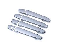 Zingori car Assist Handle for Mitsubishi for Outlander for Lancer ASX 2008-2020 ABS Chrome for Carbon for Carbon for Fiber Door Handle Cover Sticker Styling Accessories Overlays(Silver)
