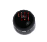 Zingori Car Gear Shift knob Universal 6 for Speed Ball Shape Acrylic Gear Shift Knob Shifter Lever Head(Black)