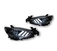 Zingori Car headlight assembly Fog Light Day Running DRL H7 Bi for xenon Bulb Car Head Lamp for Mazda 6 for atenza 2013-2017