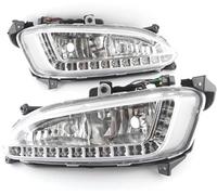 Zingori Car headlight assembly Fog Light Lamp 12V Car Headlight DRL Daytime Running Assembly for Hyundai for santa Fe IX45 2013 2014 2015