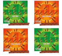 Zingy Orange & Mint Flavored Chocolates Sticks Box 120g - Christmass Chocolates Gift Box - qlty (4 x Mixed Chocolate Boxes)