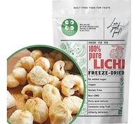 ZingyZoo Freeze Dried Fruit - Lychee, No Added Sugar, Not Sulphured