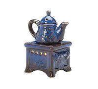 Zingz & Thingz Koehler 5.375 Inch Teapot Stove Oil Warmer Blue, Porcelain
