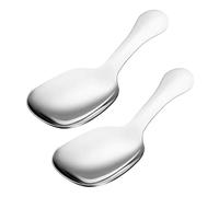 ZingZaak Stainless Steel Multi-Functional Spoon - Ergonomic Design, Wider Scoop for Big Bites, Mirror Finish, Ideal for Coffee,Ice Cream, Desserts, and More (2)