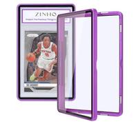 ZINHO Graded Card Case Magnetic Aluminum Alloy Slab Protector Display Case Fits 35PT PSA/CGC/CSG Cards, UV Protection (Purple)