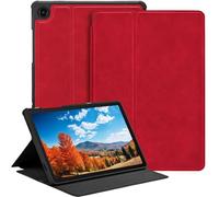Zinibri Case for Samsung Galaxy Tab A11 Plus/A11+/A9+ Plus 5G Tablet 11 Inch 2025/2023, Slim Lightweight Folio Protective Cover, Shockproof TPU Shell, Multi Angles Stand,Auto Sleep/Wake,Red