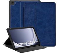Zinibri for Samsung Galaxy Tab A9 Plus/A9+ 5G Case 11 Inch 2023 SM-X210/X216/X218,PU Leather Stand Slim Protective Cover Tablet Case Compatible with Galaxy Tab A9+ Plus,Navy Blue