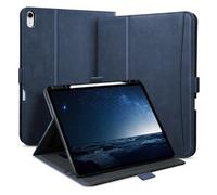 Zinibri for iPad Air 13 Inch Case 2024 M2 A2898 A2899 A2900 with Pencil Holder & Pocket & Hand Strap, Stand Cover Magnetic PU Leather Case Compatible with iPad Air 13 M2 2024,Blue