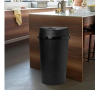 ZINIX® 60L ALL BLACK TOUCH TOP BIN/DUSTBIN/RUBBISH BIN/KITCHEN/HOME/PLASTIC (2)