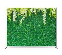 Zink Leaves Photo Backdrop - Wrinkle-Free 4.5 Ft x 6 Ft Nature-Themed Photo Studio Backdrop for Birthdays, Weddings, Bridal Showers, and More