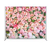 Zink Roses Photo Backdrop - Wrinkle-Free 4.5 Ft x 6 Ft Roses Photo Studio Backdrop for Birthdays, Weddings, Bridal Showers, Valentine's Day, and More