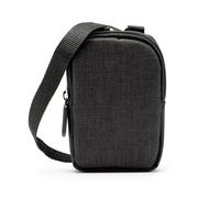 Zink Soft Camera Case - Small Instant Print Camera & Printer Bag w/Photo Paper Pocket, Zipper Closure & Crossbody Shoulder Strap - Black