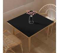 Zinkooat Leather Table Cover,1.8mm Thick,24x24 Inch Table Protector,Table Cover Protector,Table Top Protector,Table Protector Pad.(Black+Black,24x24)
