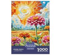 Zinnia Elegans Carefully Crafted Jigsaw Puzzle for Family Leisure And Solo Play, Highlighting Flower While Promoting Concentration Mindfulness And Steady Problem Solving 70x50cm/1000pcs