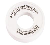 ZINNIAUK 1 Pack PTFE White Thread Seal Tape 12m x 12mm Plumbing Tape Thread Wrap Roll For Bathroom Kitchen Fittings Maintenance Lightweight Durable and Long Lasting Safe for Hot and Cold System