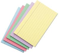 ZINNIAUK 100 x Coloured Record Cards 6 x 4 Inch | Includes Ruled Revision Cards | Useful in Study, Notes, Revision, Flashcards, Office & School Exams | Durable and Easy to Write