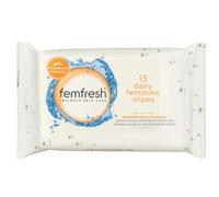 ZINNIAUK Femfresh Feminine Flushable Intimate Wipes for Women 15 Count, Eco-Friendly Feminine Cloths with Aloe Vera & Calendula, 99% Natural, Safe Sensitive Skin