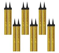 ZINNIAUK Golden Sparkling Fountain Candles in Twin Pack of 6 | Low-Smoke, Bright Sparkle & Long-Lasting Effect | Great for Birthdays, Anniversaries, Weddings, Parties & Special Occasions
