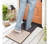 Zinovo 2 in 1 Shoe Disinfectant Mat with Cleaning and Sanitizing - Non-Slip Entryway Welcome Rug for Indoor Outdoor, Kitchen, Classroom, Restaurant, 18x33 inches