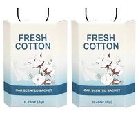 ZINQATUN Car Air Freshener for Women - 2 PCS Cotton Scent Hanging Sachet - Long-Lasting Air Freshener Car Accessory - Up to 90 Days - Essential Oil Vermiculite，Natural Fragrance