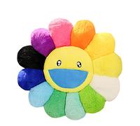 Zinsale Cute Flower Floor Pillow Cushion Throw Pillow Indie Room Decor Pillow for Teens Tweens Girls Plush Stuffed Toy for Kids Reading Nook Watching TV Bedroom (7 Color, 40cm)