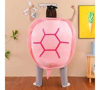 Zinsale Turtle Power Shell, Giant Turtle Cushion, Portable Wearable Turtle Shell Pillows, Funny Cosplay Plush Toys Gift for Kids and Adults (Pink, 80CM)