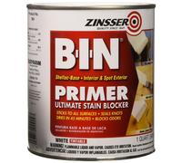 Zinsser 00904 B-I-N Pigmented Shellac Oil Primer-Sealer & Stain Killer, White, 1 Quart