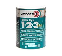Zinsser 123 Bulls Eye Plus Primer & Sealer Paint 2.5 Litre ZINBE123P25L