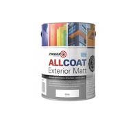 Zinsser Allcoat Exterior WB (Matt Finish) 2.5lt (Black or White) - White