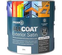 Zinsser Allcoat Exterior (Satin Finish) Solvent Based 1lt (Black or White) - Black